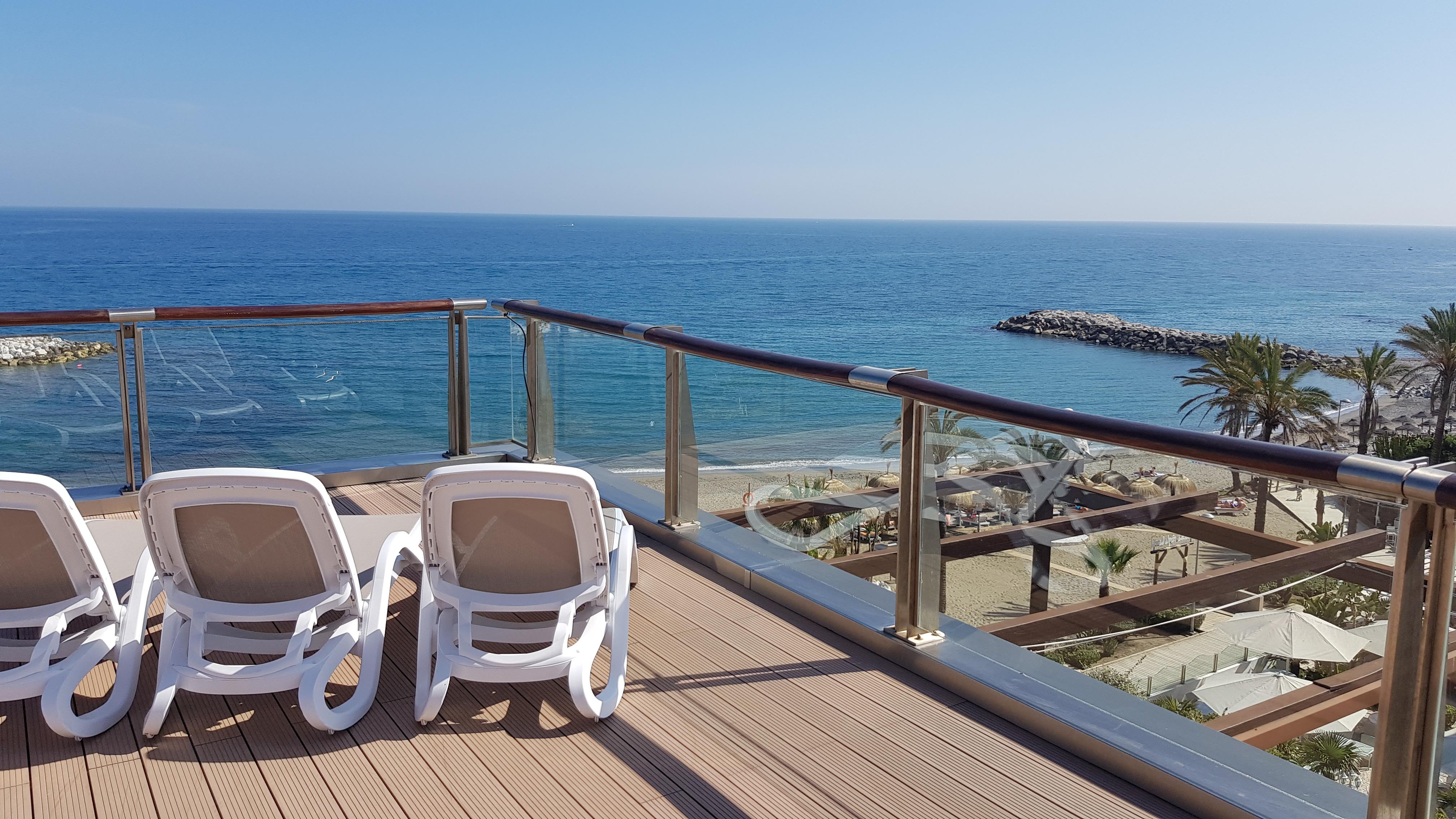 Gran Hotel Guadalpin Banus Marbella Exterior photo View of the Mediterranean from the hotel