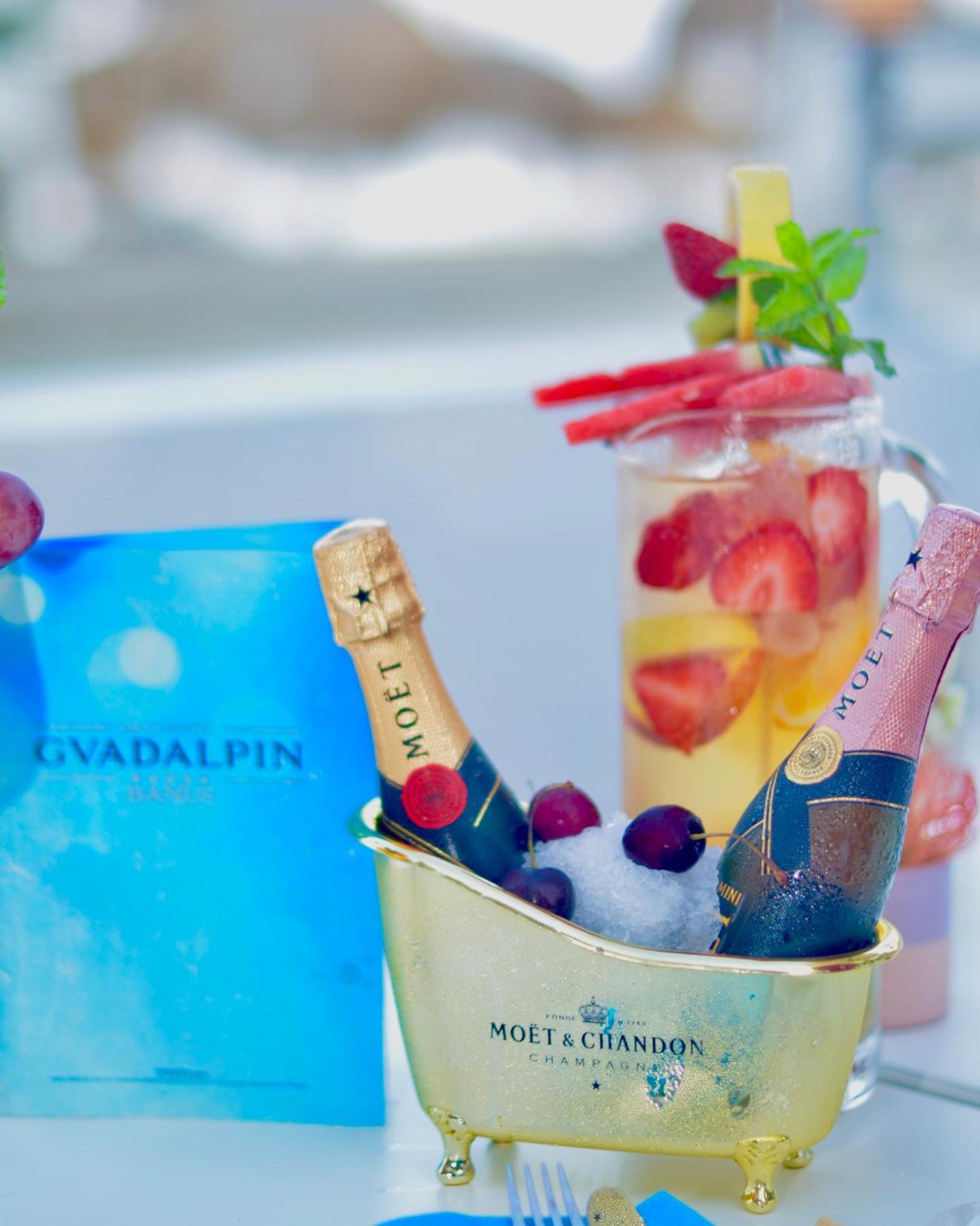 Gran Hotel Guadalpin Banus Marbella Exterior photo Moët & Chandon champagne